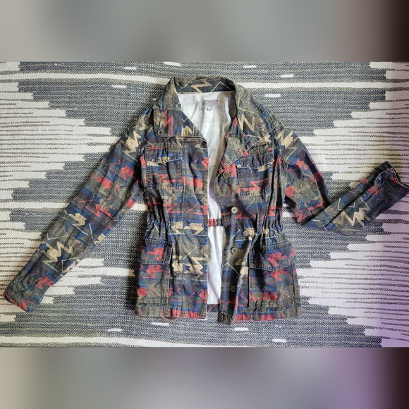 Ecote Jackets & Blazers - Aztec Print Urban Outfitters Utility Jacket - Autumn Or Spring
